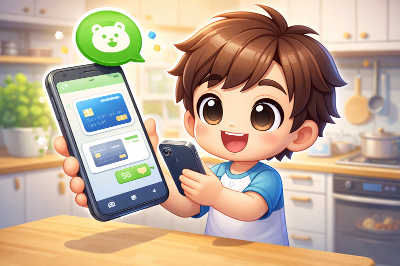 カード情報の変更や更新はLINEから簡単に行える