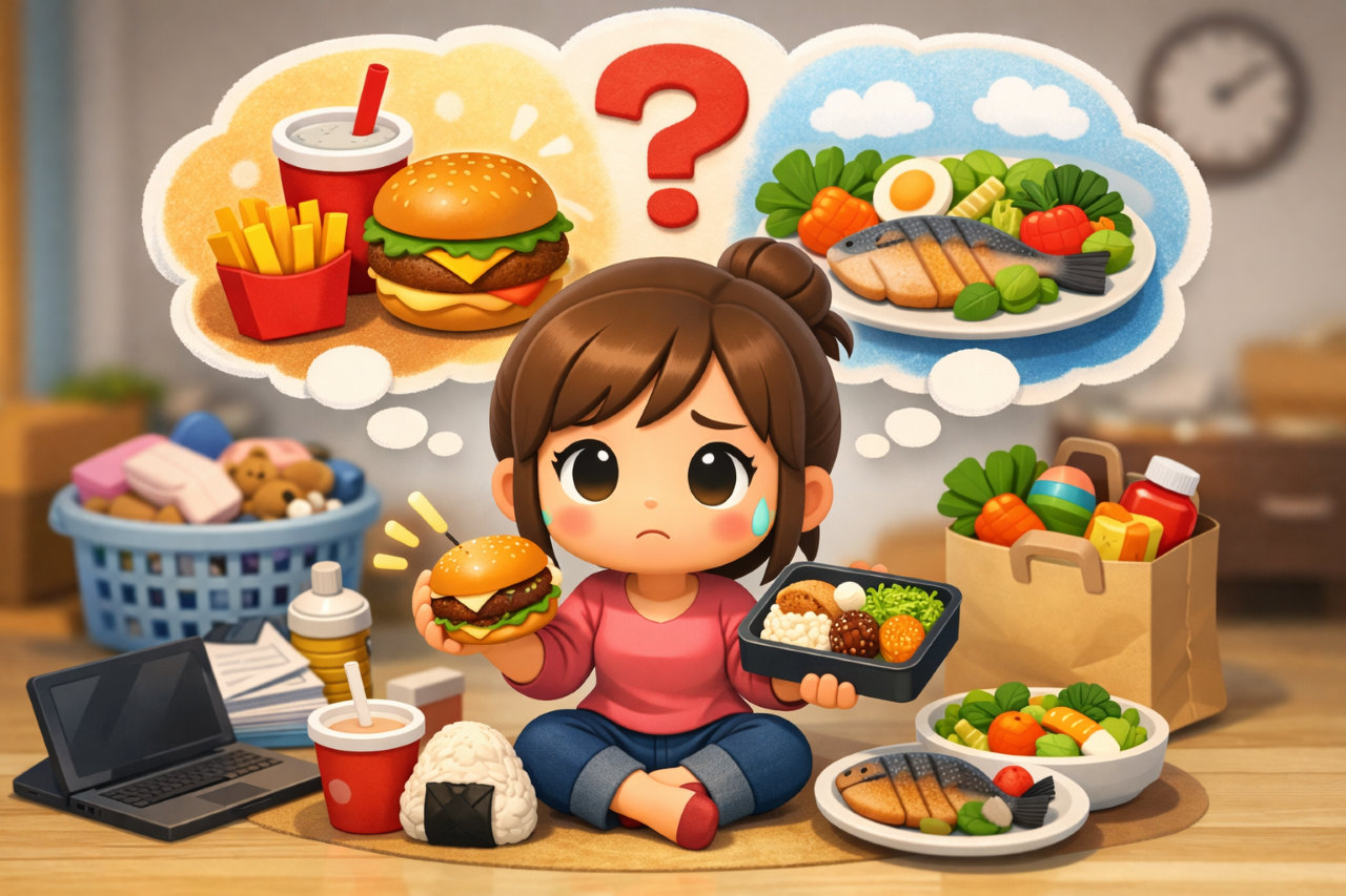 忙しい共働き家庭でも食事の栄養バランスに少し安心を持てる考え方