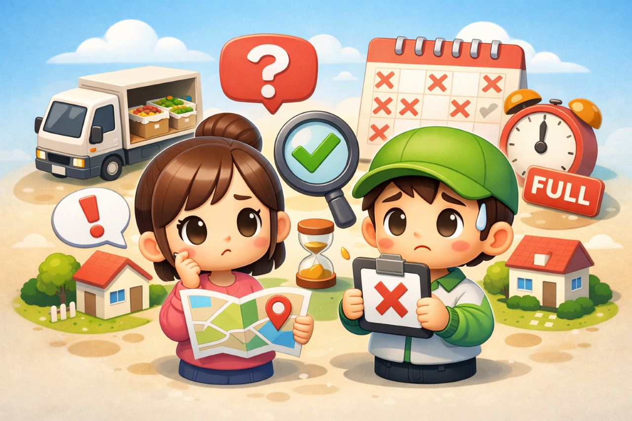 つくりおき.jpの配達エリアはどこまで？地域確認の方法と配送枠が取れないときの考え方