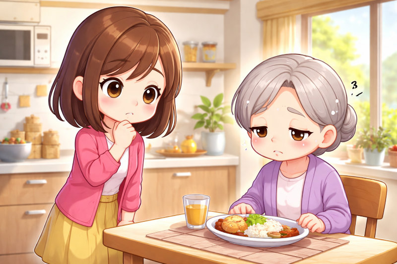 親の食事量が減ってきたと感じるときの不安の正体