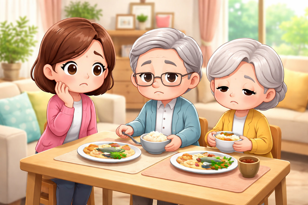 親の食事量が減ってきたと感じたときに先ず整理しておきたいこと